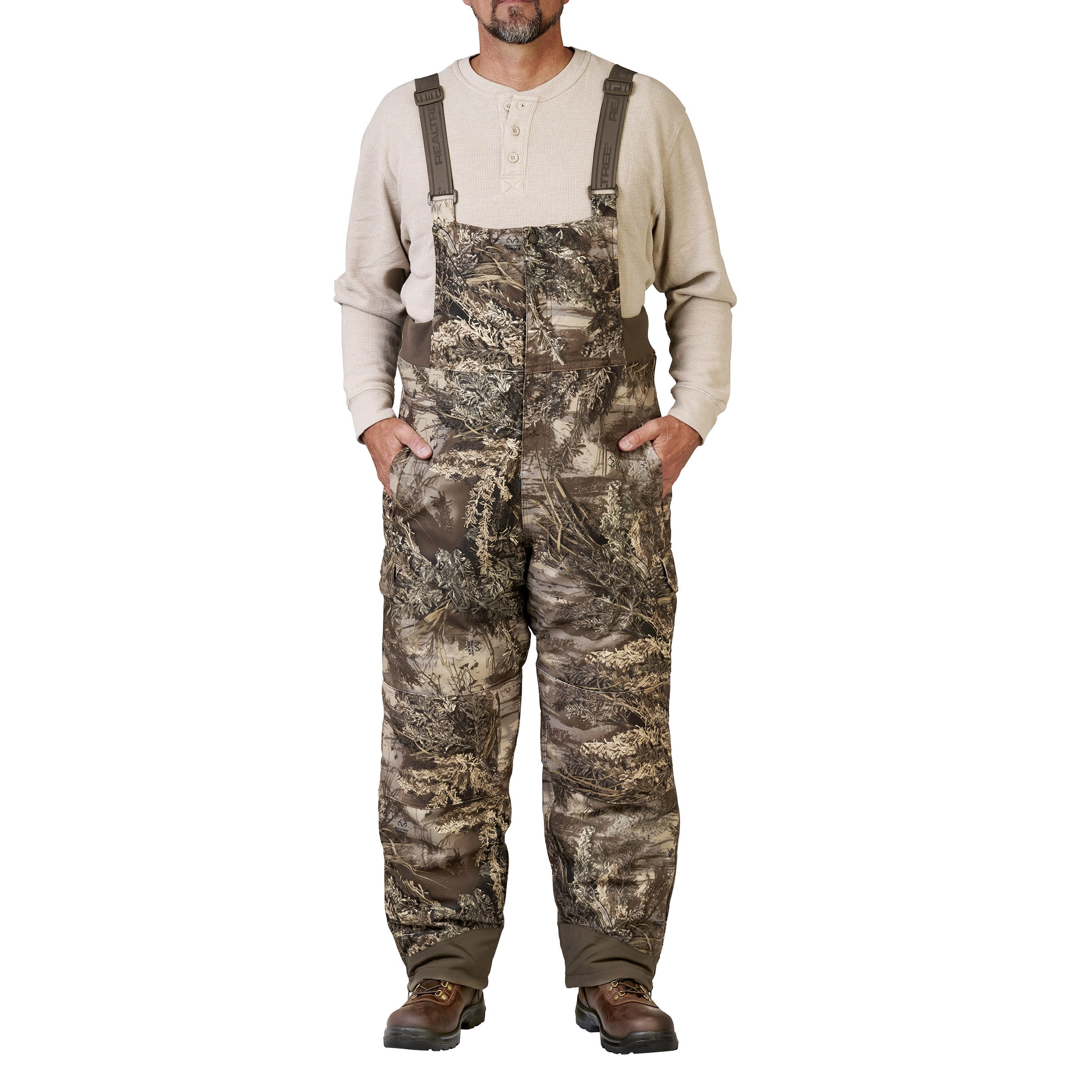Realtree Max-1 XT Men's and Big Men's Insulated Bib, up to Size 3XL ...