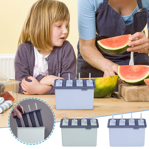 Xihbxyly Set para Hacer Helados, Postres Caseros, Moldes Coloridos para Palitos de Helado, Aperitivos para Hacer Tú Mismo, Divertida Actividad para Fiestas, Imprescindible para Un Picnic de Verano, I