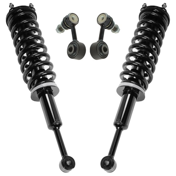 TRQ Front Strut & Spring Assemblies w/ Sway Bar End Links Kit for Tundra Pickup SCA67085