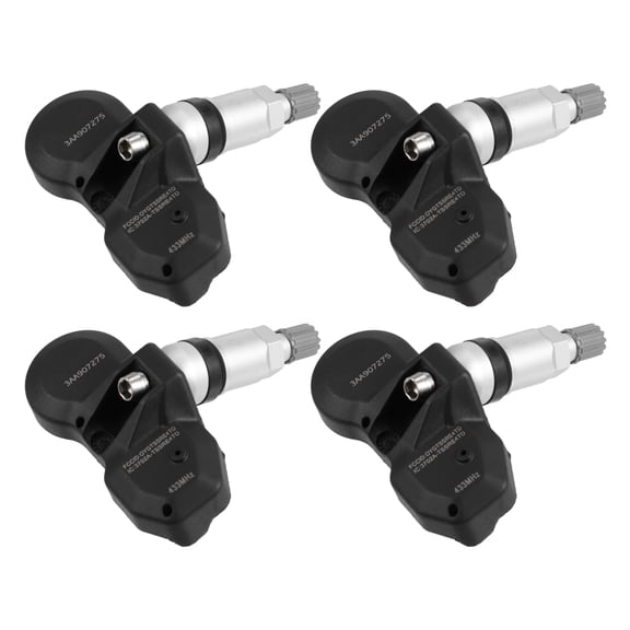 Unique Bargains 4pcs 3AA907275 Tire Pressure Sensor TPMS Sensor 433MHz for Volkswagen CC 2012-2017 Tiguan 2012-2018 Black