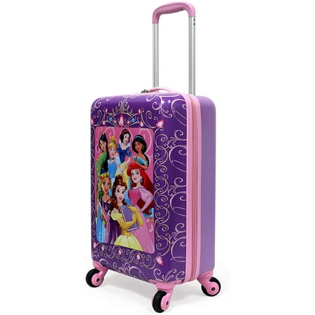 Princess Luggage 20 Inches Hard-Sided Rolling Spinners Carry-On Tween ...