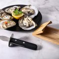 thumbnail image 3 of BeesClover Oyster Shucking Clamp with Wooden Base Oyster Knife Shucker Set Oyster Shucking Clamp Seafood Tools for Home Kitchen, 3 of 7