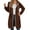 Brown, variant on Women's Hoodies & Sweatshirts Extra Large Long Zipper Hooded Sweatshirt Sports Jacket for Autumn and Winter Solid Color