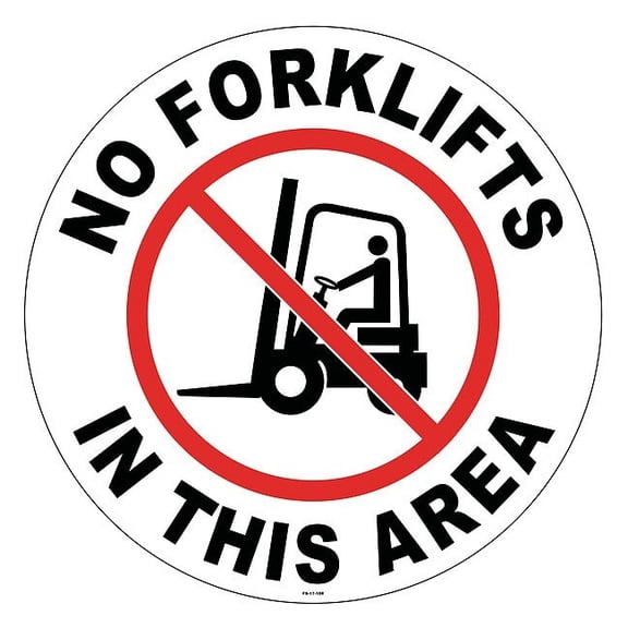 Stranco Anti-Slip Floor Sign,17 in x 17 in,Vinyl FS-17-108