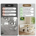 thumbnail image 3 of Koby Home Breakfast Nook Table Set, Corner Dining Table with L-Shape Bench Chairs, Farmhouse Kitchen Dining Nook White Wood, 3 of 6