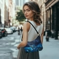 thumbnail image 2 of Kuiaobaty Sea Turtle Print Shoulder Purse for Women Flower Print Leather Underarm Sling Bag with Smooth Zipper Large Capacity Hobo Purse Tote Bag for Travel Blue, 2 of 7