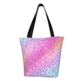 thumbnail image 2 of Kdxio Fun Rainbow Pink Women Reusable Grocery Bags Foldable Ripstop,Reusable Shopping Bags for Shopping,Gym,Gift, 2 of 7