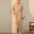 thumbnail image 5 of Hvyesh Robes for Women Plush Long Robes,Cozy Fluffy Fleece Long Sleeve Bathrobe, Men and Women Winter Nightgown Bathrobe with Side Pockets, 5 of 6