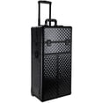 thumbnail image 6 of Ver Beauty 3-in-1 Nail Cart Rolling Makeup Case with 2 Drawers, Wheels & Extra Lid in Black Diamond, 6 of 7