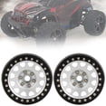 thumbnail image 2 of RC Wheel Rim Hub Anti-Rust 1/10 RC Wheel Hub Remote Control Accurate Size For Outdoor Boys Noir Argent, 2 of 8