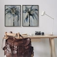 thumbnail image 3 of Stupell Industries Grey Modern Palm Trees Botanical & Floral Painting Black Framed Art Print Wall Art, 24 x 30, Set of 2, 3 of 10