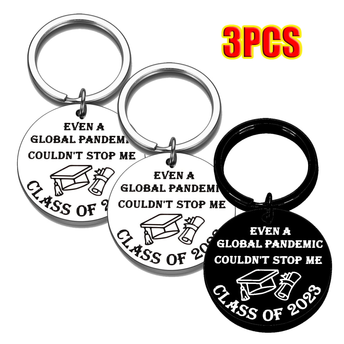 3 Pcs Class Of 2023 Graduation Keychains Gifts Inspire Quote For 3-pcs-class-of-2023-graduation-keychains-gifts-inspire-quote-for