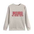 thumbnail image 5 of Craaazy Women's Loose MAMA Letter Print Long Sleeve Round Neck Casual Hoodless Sweatshirts Gifts, 5 of 5