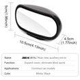thumbnail image 3 of SEAMETAL Car Mirror 360掳 Adjustable Wide Angle Side Rear Mirrors Blind Spot Snap Way for Parking Auxiliary Rear View Mirror White, 3 of 6