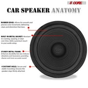 8 Inch Subwoofer Speaker 1000W Combined Peak 4Ohm Replacement Car Bass Sub Woofer