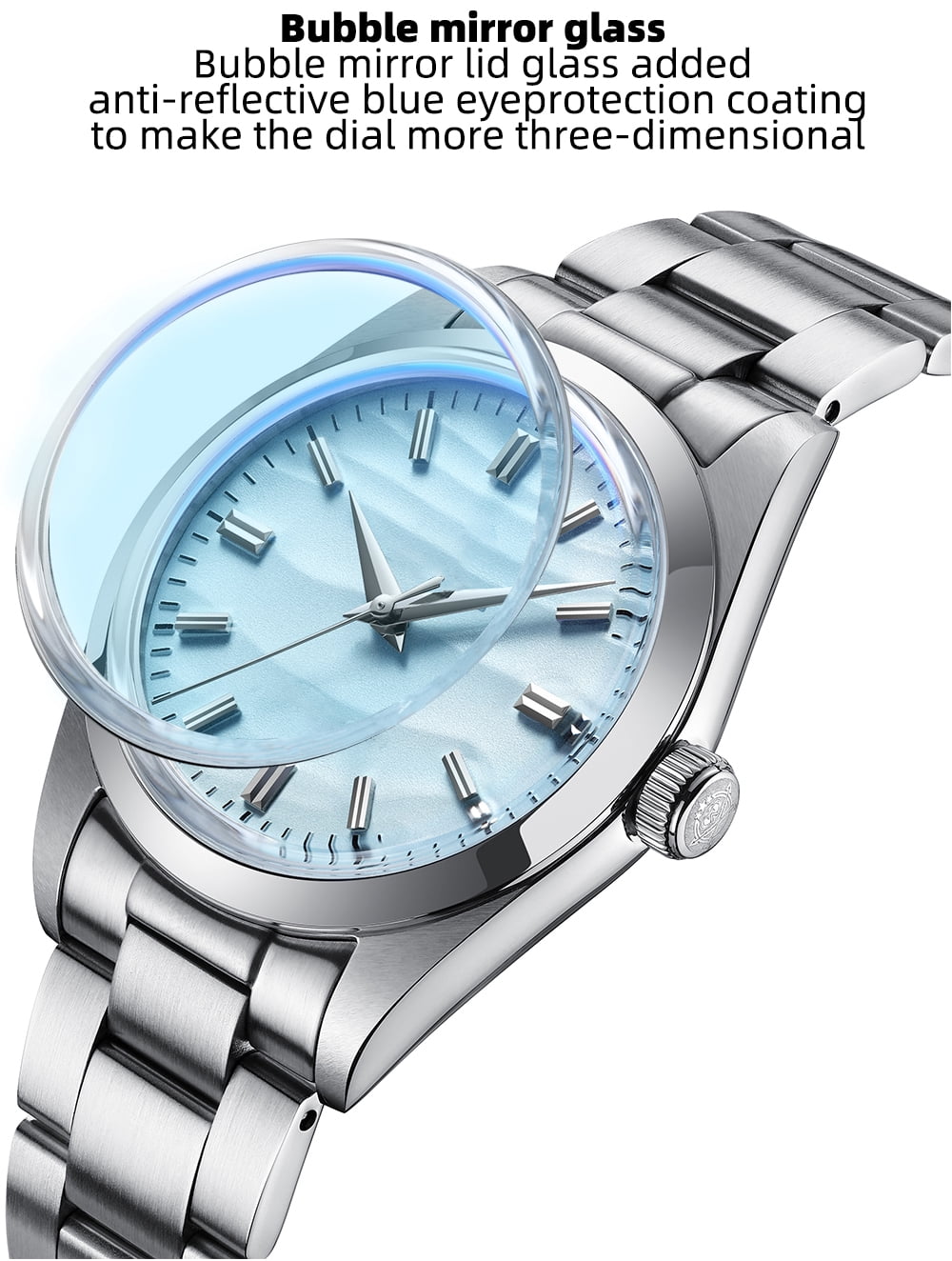 ADDIESDIVE AD2030 Luxury Quartz Watch with Japanese VH31 Quartz Movement, 316L Stainless Steel, 100m Waterproof Diver Watches, Unisex 36mm Dress/Casual