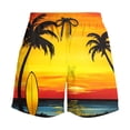 thumbnail image 4 of Swimming Shorts Men Hawaiian Swim Trunks, Board Shorts Mens Hawaiian Print Swimming Trunks with Pockets Holiday Beach Surfing Boardshorts Summer Casual Elastic Waist Half Pants Beachwear, 4 of 7