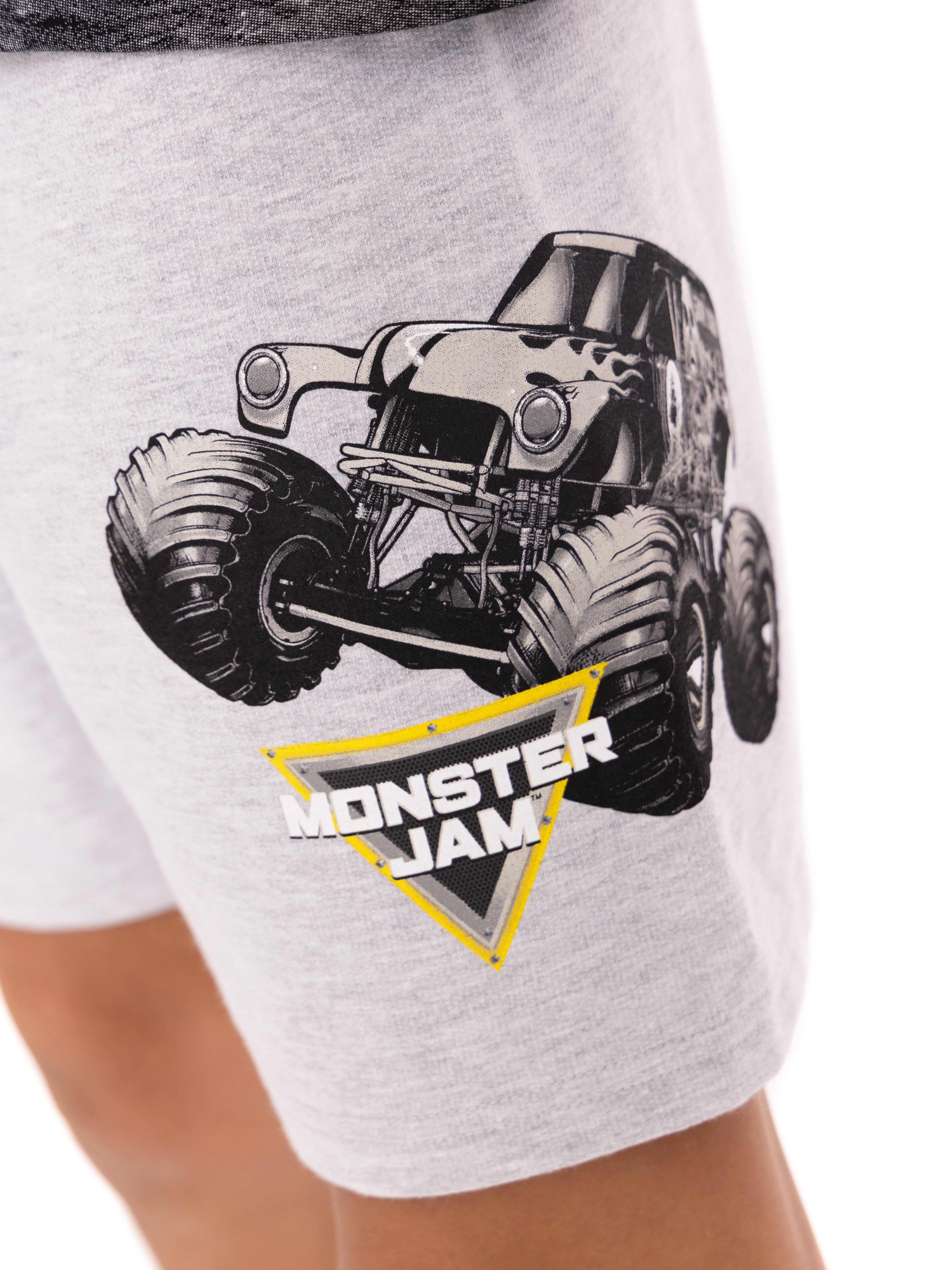 Monster Jam Boys Short Sleeve Graphic Tee and Shorts Set, 2-Piece, Sizes 4-16