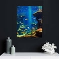 thumbnail image 4 of EastSmooth Ocean Fish Picture for Living Room Underwater World Painting Coral Reef Artwork Undersea Sea Life Wall Art Print on Canvas Giclee Aquarium Home Modern Decor Framed Ready to Hang, 4 of 4