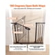 thumbnail image 4 of Baby Gate VEVOR ajustable de 75 a 94 cm de ancho y 76 cm de alto, color negro, 4 of 9