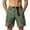 Army Green, variant on Mens Swim Trunks, Quick Dry Solid Color Board Shorts, Athletic Gym Shorts with Pockets