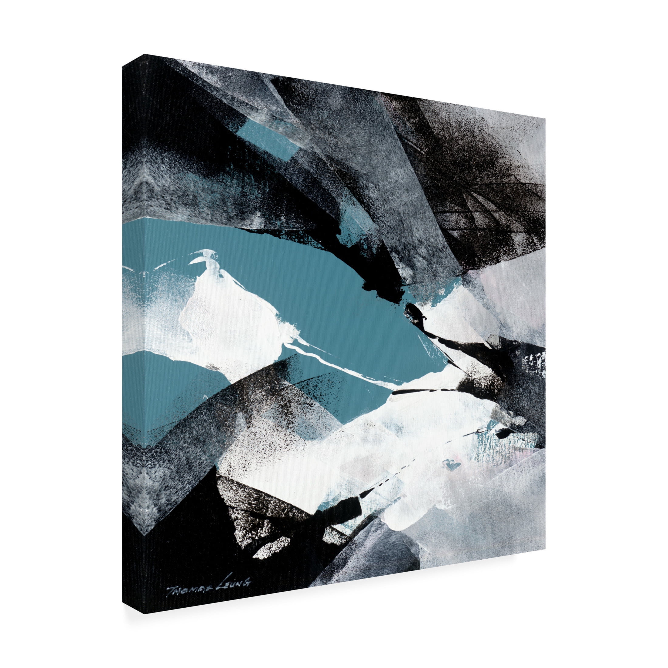 Canvas Wall Art - Thomas Leung 'Wave 4' Wall Art for Living Room, Bedroom, or Office Décor by Trademark Fine Art - 18 x 18 Inches