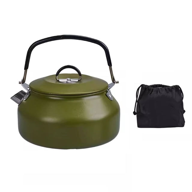Lightweight 0.8L Stainless Steel Camping Kettle - Fast Heating & Portable!