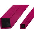 thumbnail image 4 of XINQIHANG Men's Ties Solid Pure Color Plain Formal Black Ties For Men, 4 of 5