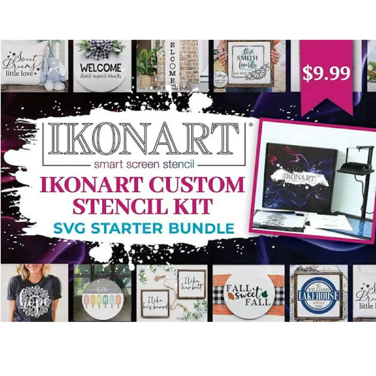 Ikonart Custom Stencil Kit 3.0 Bundle with $100 in Designs