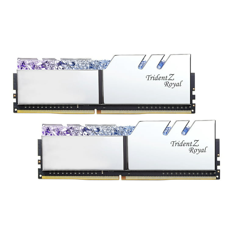 G.Skill F4-5333C22D-16GTRS Trident Z Royal Series 16GB 288-Pin DDR4 SDRAM  DDR4 5333 Intel XMP 2.0 Desktop Memory Model, Silver