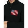 thumbnail image 3 of Chaps Men's & Big Men's Flag Quarter Zip Sweater, Sizes S-3XL, 3 of 8