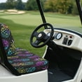 thumbnail image 3 of Yuyamidu Colorful Pineapple Golf Cart Seat Cover for Most 2 Passenger Club Car Fashion Golf Cart Seat Protector Back Rest Cover Protector for Club Carts, 3 of 7