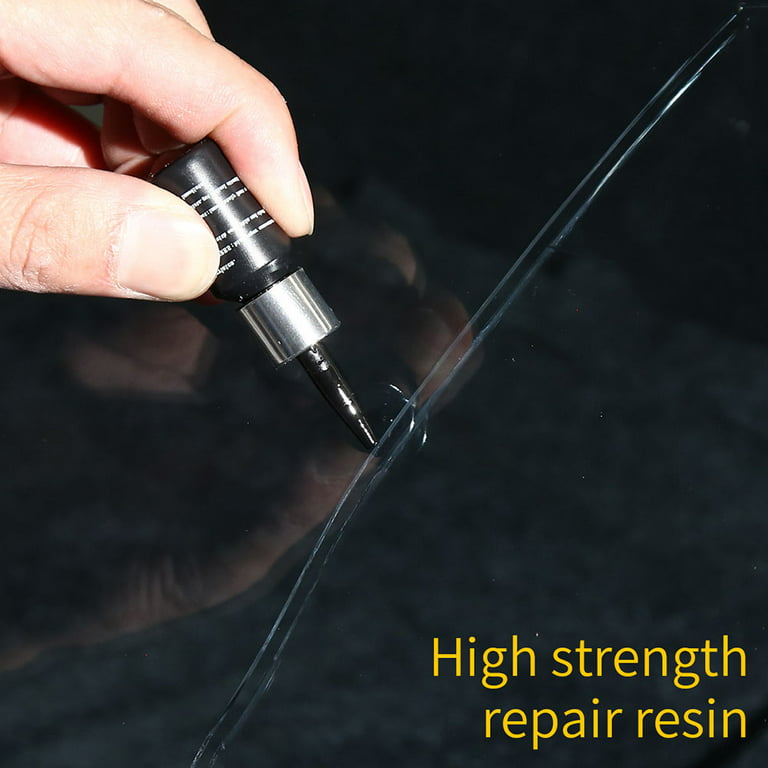 KMOOL Windshield Repair Kit, Glass Repair Kit, Automotive Glass Nano Fluid Glass Repair Kit Quick Fix for Chips & Cracks & Star-Shaped & Nicks 