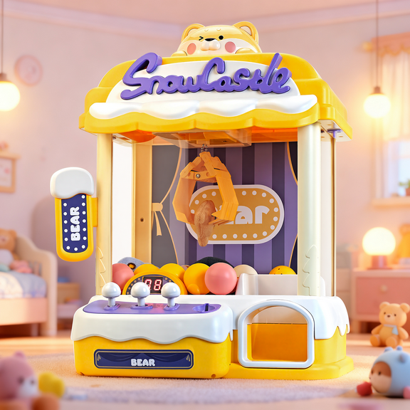 Claw Machine for Kids, Vending Machine Electronic Arcade Game Console with Music, Christmas and Birthday Gift for Kids