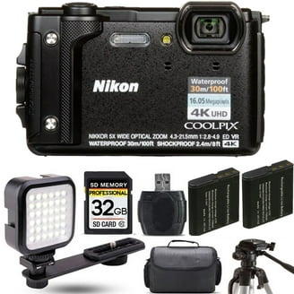 カメラ Nikon COOLPIX W300 ブラック Nikon COOLPIX W300 Camera (Black) + Extra Battery + 1 Yr Warranty