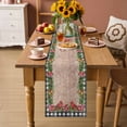 thumbnail image 2 of Grey Plaid Christmas Table Runner 90 Inches Long Farmhouse Dress Scarves, Xmas Snowflake Botanical Poinsettia Wooden Dining Tablerunner for Coffee Table/Kitchen Island/Party Décor, 13" x 90", 2 of 8