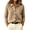 Khaki, variant on Sweater Jacket for Women Button Down Collar Knit Shirt Long Sleeve Soft Solid Color Casual Work Office Knit Blouse