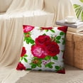 thumbnail image 4 of LALILO Throw Pillow Covers Tropical Foliage Colorful Watercolor Cushion Cover 18" x 18", 2 Pack, 4 of 6