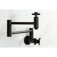 thumbnail image 3 of Kingston Brass KS8105DX Concord Wall Mount Pot Filler Faucet, Oil Rubbed Bronze, 3 of 8