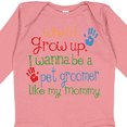 thumbnail image 4 of Inktastic Pet Groomer Like Mommy Boys or Girls Long Sleeve Baby Bodysuit, 4 of 5