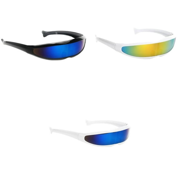 Gafas de sol estrechas para mujer, 3 uds., gafas con visera, gafas para Cosplay, regalos para vestir Yinane traje deportivo