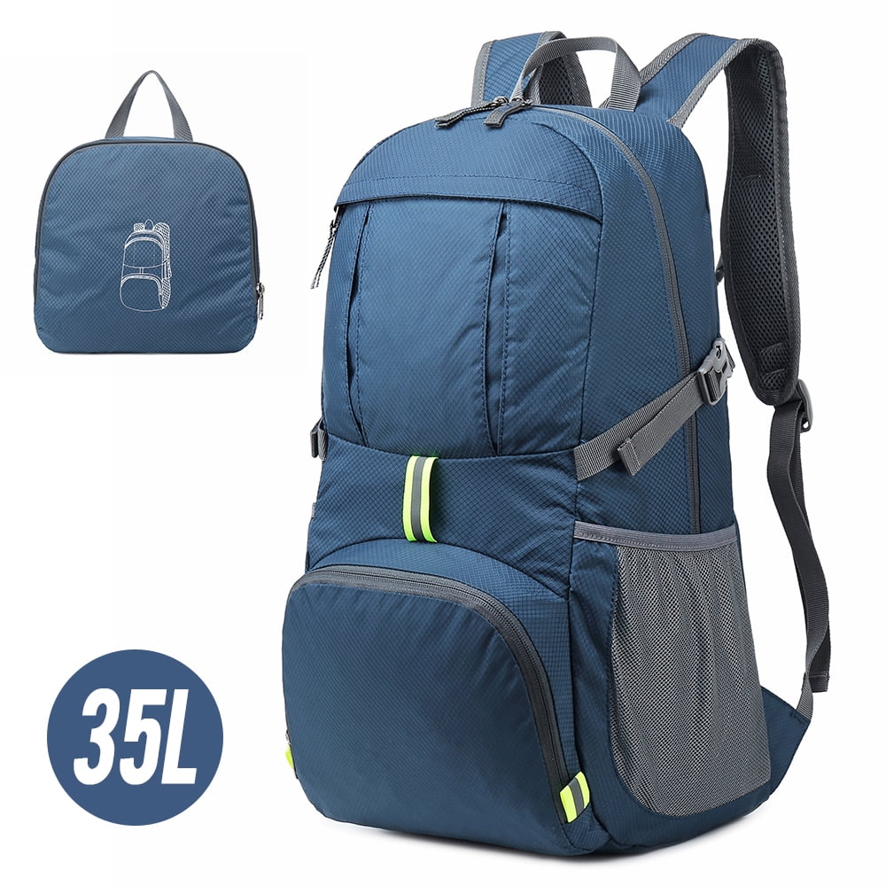 Lixada - 35L Lightweight Folding Backpack Water Repellent Bag Pack for ...