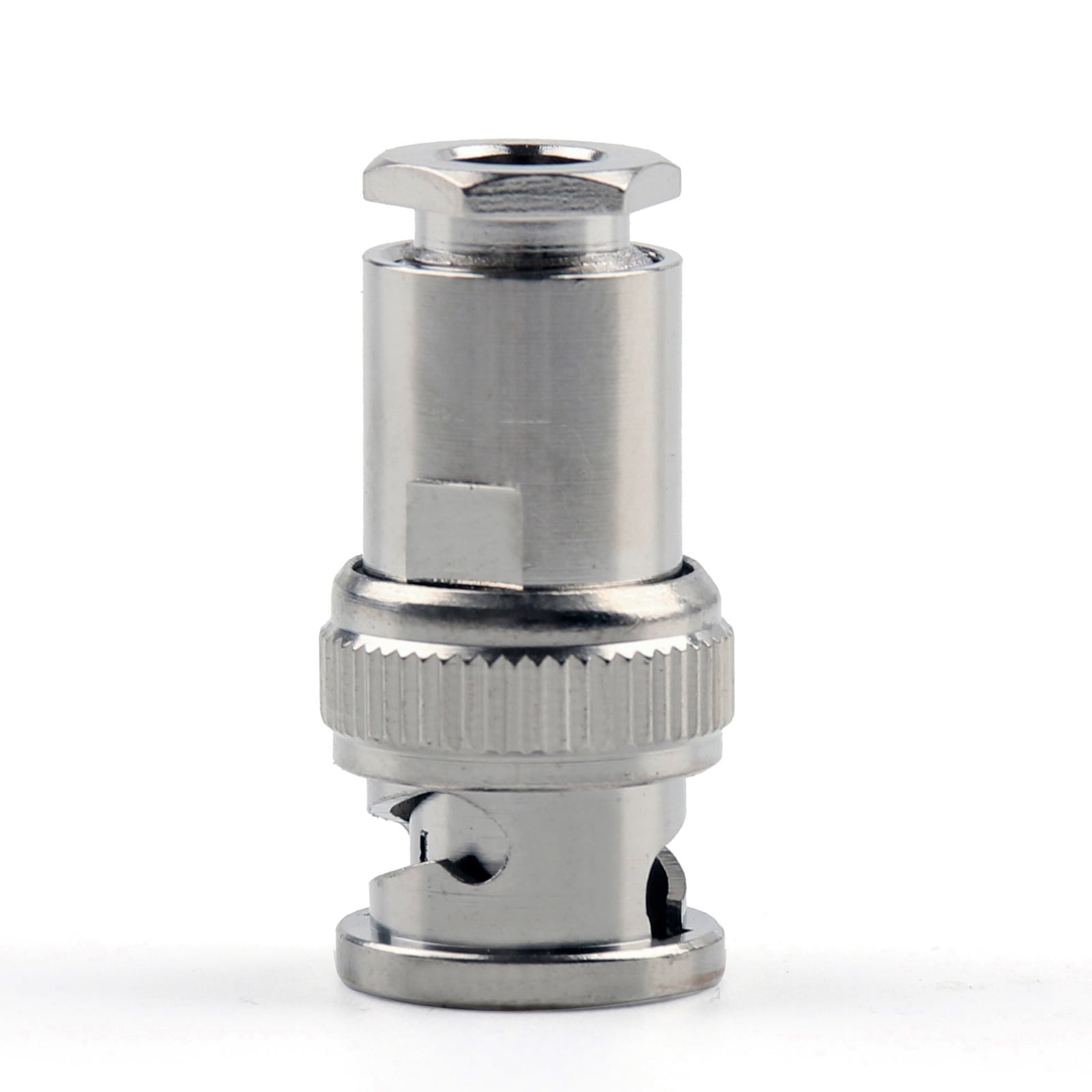 1Pc Connector BNC Male Plug Clamp RG58 RG142 LMR195 RG400