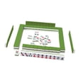 thumbnail image 4 of segolike 144Pcs Mini Mahjong Tiles Table Activities Supplies Chinese Version Game Set Green, 4 of 9