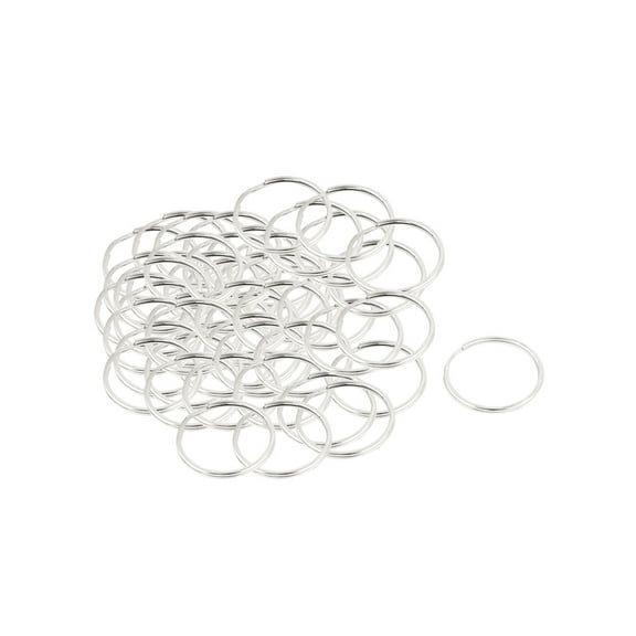 50 Pcs 25mm Diameter Split Ring Keyring Handbag Keychain Key Holder