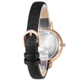 thumbnail image 3 of Delix Stylish Women Watch Leather Band Quartz Watch Round Dial Rhinestone Watch, 3 of 10