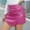 Pink, variant on Fashion Shorts for Women Faux Leather Skorts High Waisted PU Leather Shorts Elastic Waist Ruched Wrap Skorts Skirts Green M