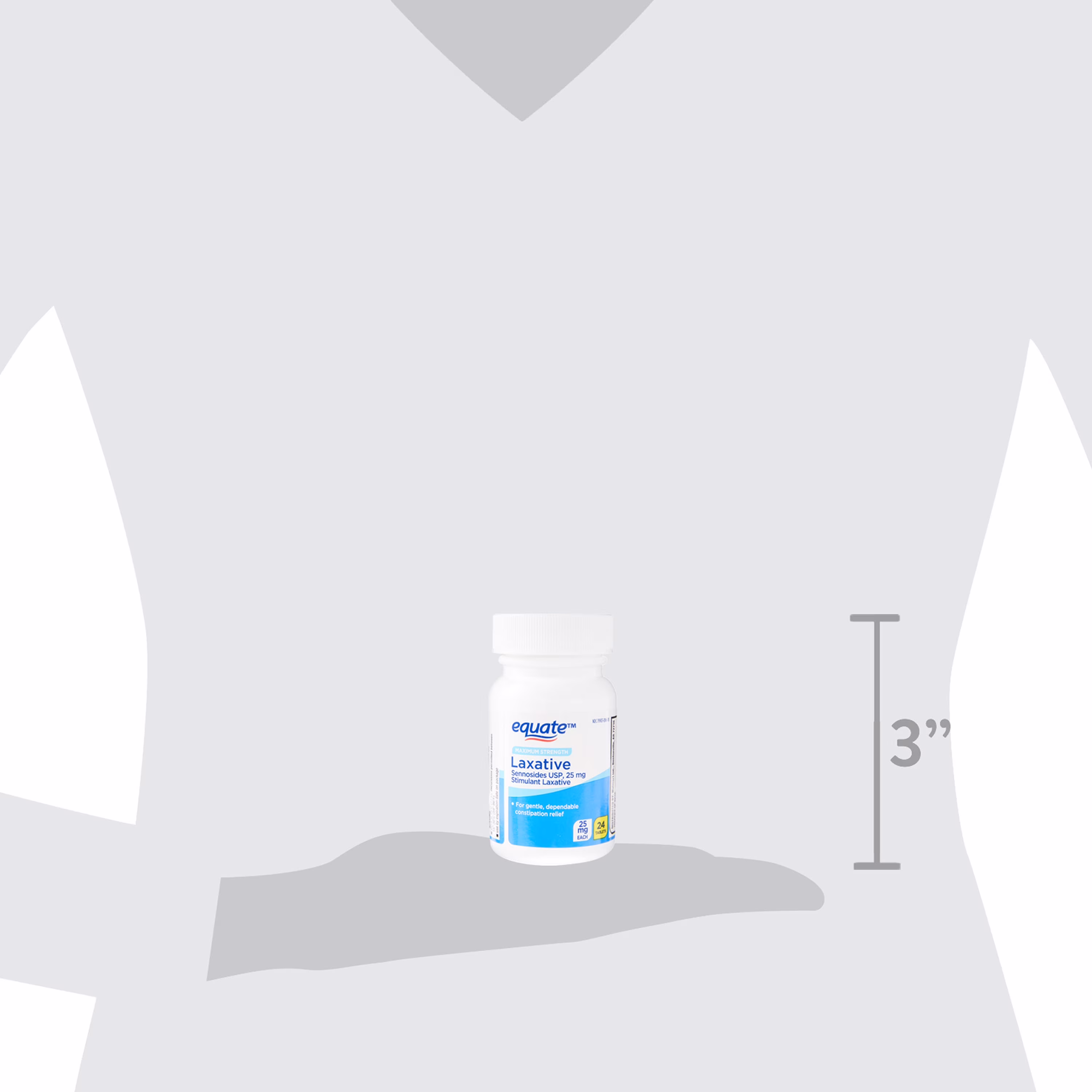 Equate Maximum Strength Sennosides Laxative Tablets for Constipation Relief, 25mg, 24 Count