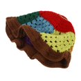 thumbnail image 2 of SAYOO Gorro de Pescador de Punto para Mujer, Color Block Hollow Out Patchwork Crochet Bucket Cap para otoño SAYOO casual, 2 of 6