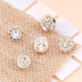 thumbnail image 1 of Broches de botón de diamantes de imitación de perlas de costura gratis, alfileres de prevención de exposición, botones, insignia, abrigo, ropa, gemelos, camisa, juego de botones, 5, 10 piezas, 1 of 4